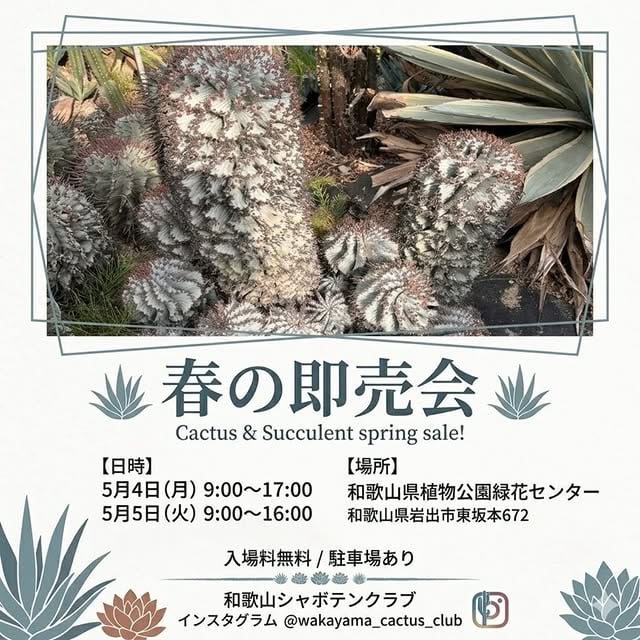 春のサボテン即売会