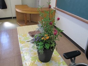 9月の寄せ植え教室
