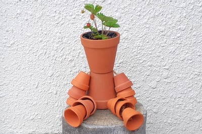 植木鉢で作る「ポットマン」